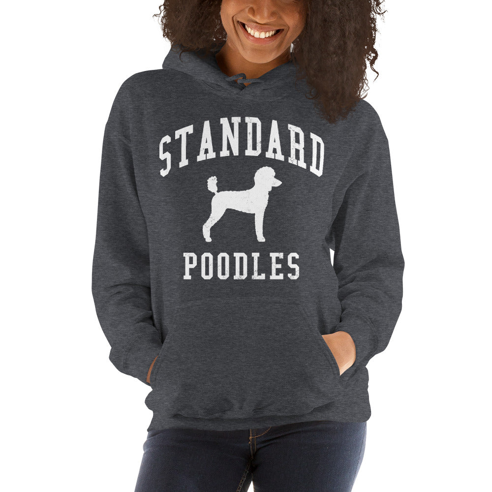 Standard Poodles Collegiate Hoodie, with Distressed Print