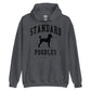 Standard Poodles Collegiate Hoodie, with Black Distressed Print