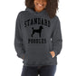 Standard Poodles Collegiate Hoodie, with Black Distressed Print