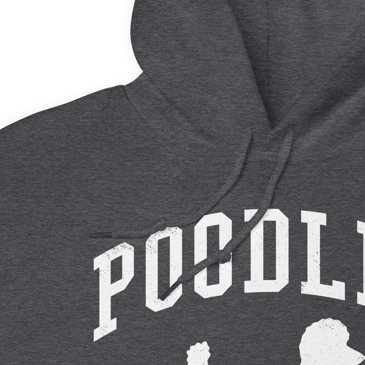 Poodles Collegiate Hoodie, with Distressed Print