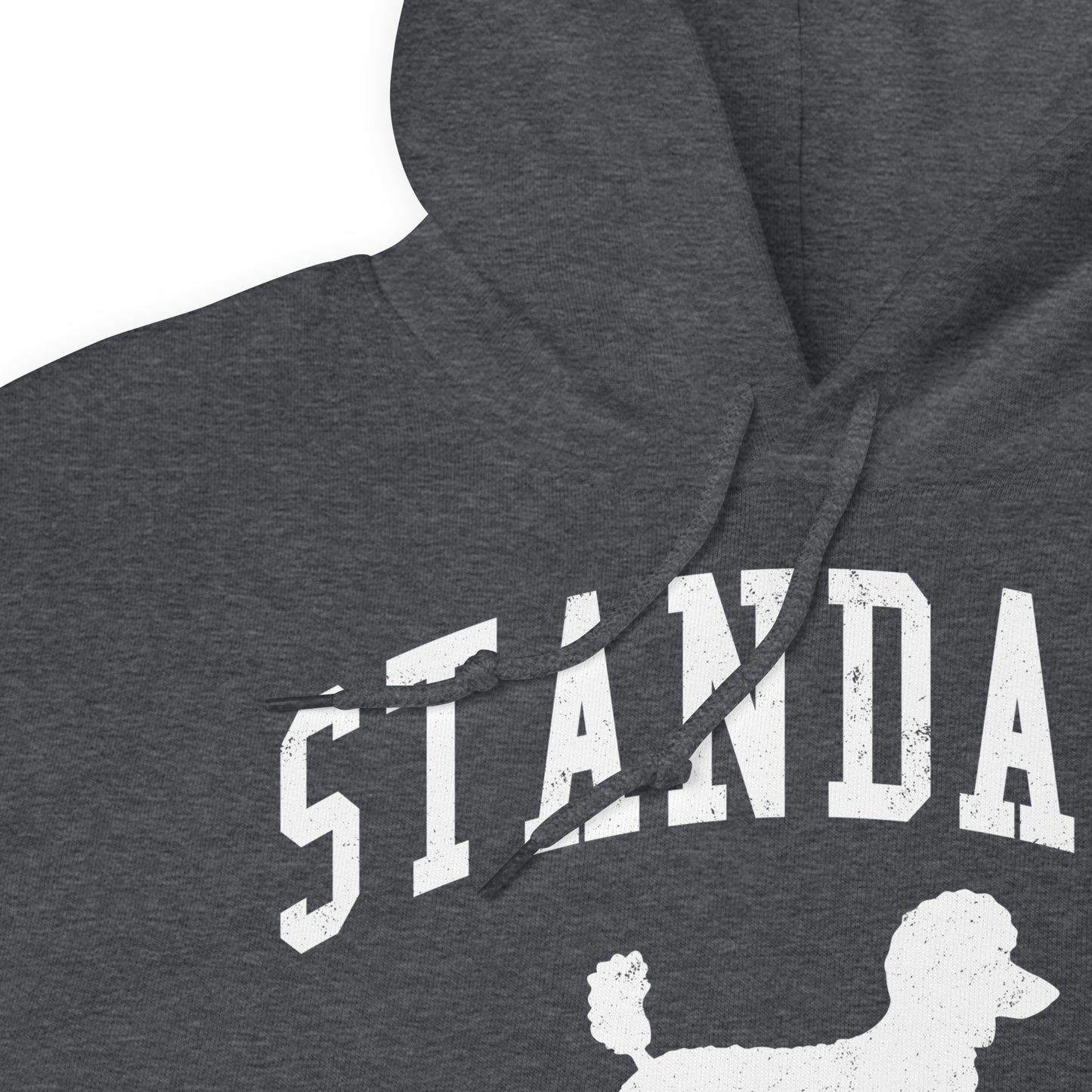 Standard Poodles Collegiate Hoodie, with Distressed Print