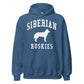 Siberian Huskies Collegiate Hoodie, with Distressed Print