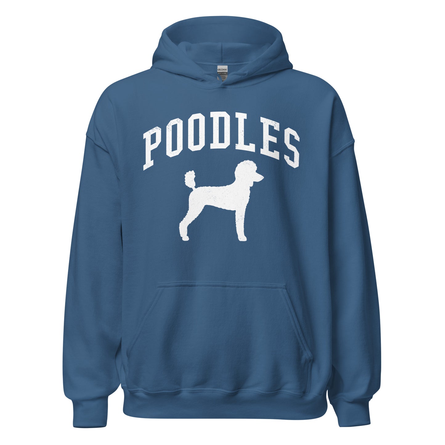 Poodles Collegiate Hoodie, with Distressed Print