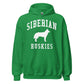 Siberian Huskies Collegiate Hoodie, with Distressed Print