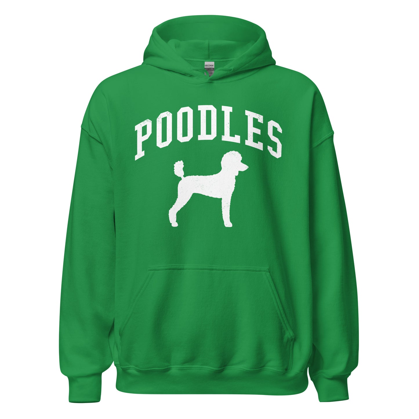 Poodles Collegiate Hoodie, with Distressed Print