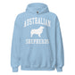 Australian Shepherds Collegiate Hoodie, with Distressed Print