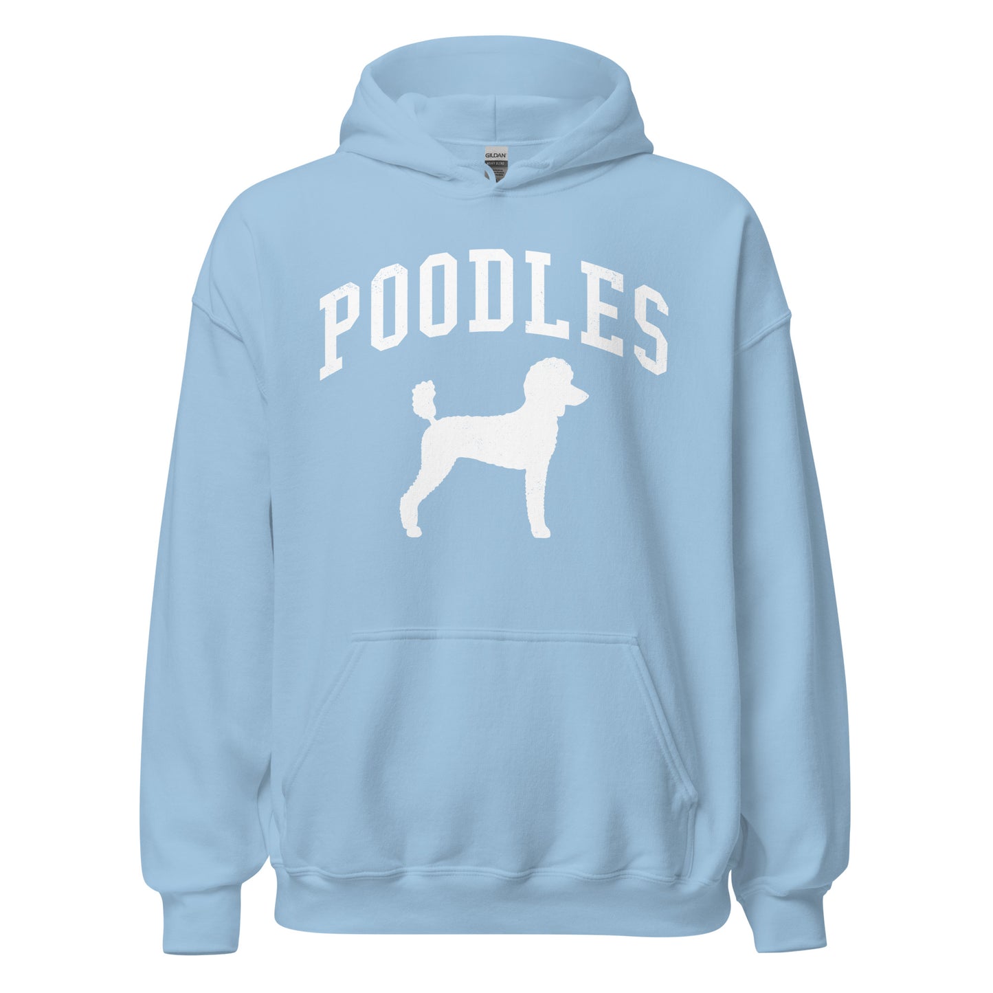 Poodles Collegiate Hoodie, with Distressed Print