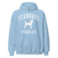 Standard Poodles Collegiate Hoodie, with Distressed Print