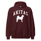 Akitas Collegiate Hoodie, with Distressed Print