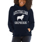 Australian Shepherds Collegiate Hoodie, with Distressed Print