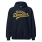 Golden Doodles Script Hoodie, with Gold Distressed Print