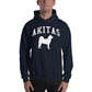 Akitas Collegiate Hoodie, with Distressed Print