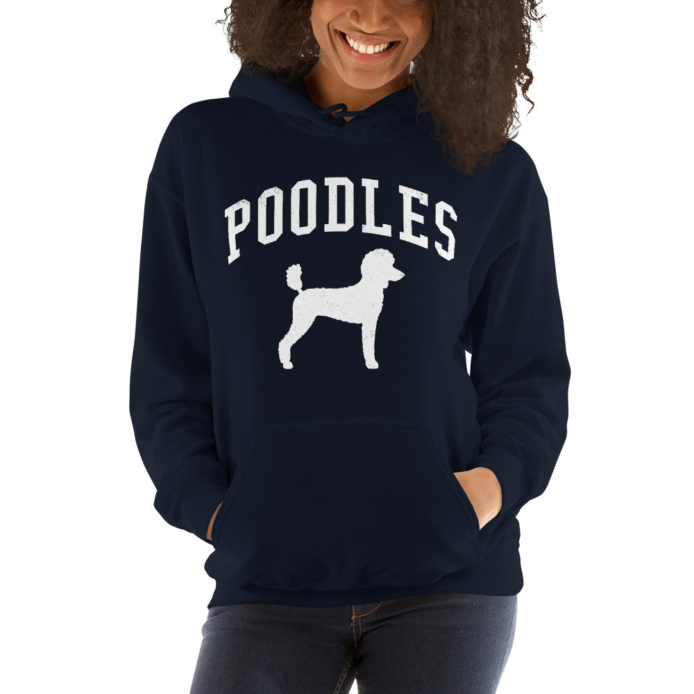 Poodles Collegiate Hoodie, with Distressed Print