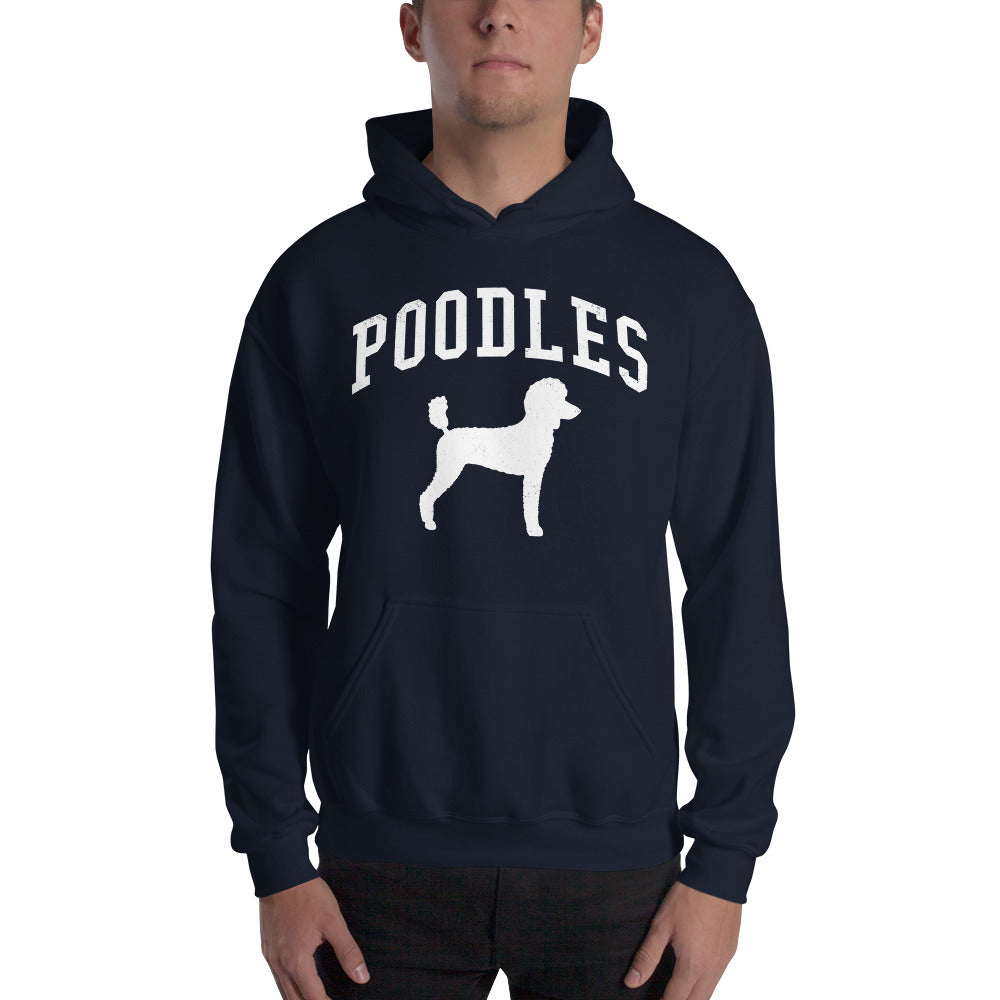 Poodles Collegiate Hoodie, with Distressed Print