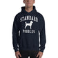 Standard Poodles Collegiate Hoodie, with Distressed Print