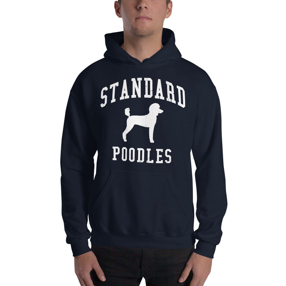 Standard Poodles Collegiate Hoodie, with Distressed Print