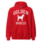 Golden Doodles Collegiate Hoodie, with Distressed Print