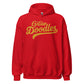 Golden Doodles Script Hoodie, with Gold Distressed Print