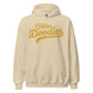 Golden Doodles Script Hoodie, with Gold Distressed Print