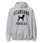 Standard Poodles Collegiate Hoodie, with Black Distressed Print