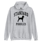 Standard Poodles Collegiate Hoodie, with Black Distressed Print