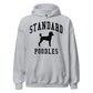 Standard Poodles Collegiate Hoodie, with Solid Black Print