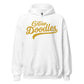 Golden Doodles Script Hoodie, with Gold Distressed Print