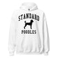 Standard Poodles Collegiate Hoodie, with Solid Black Print