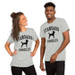 Standard Poodles, Collegiate Unisex Short Sleeve Tee, Black Distressed Print