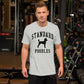 Standard Poodles, Collegiate Unisex Short Sleeve Tee, Black Distressed Print