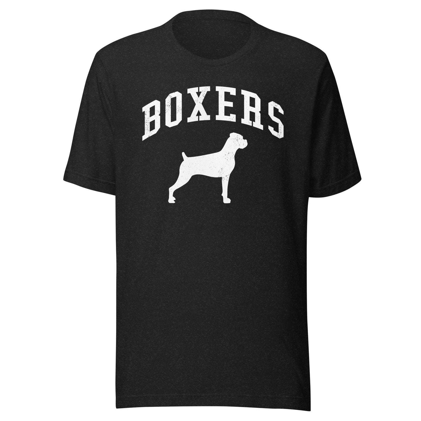 Boxers, Collegiate Unisex Short Sleeve Tee, Classic Colors, Distressed Print