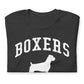 Boxers, Collegiate Unisex Short Sleeve Tee, Classic Colors, Distressed Print