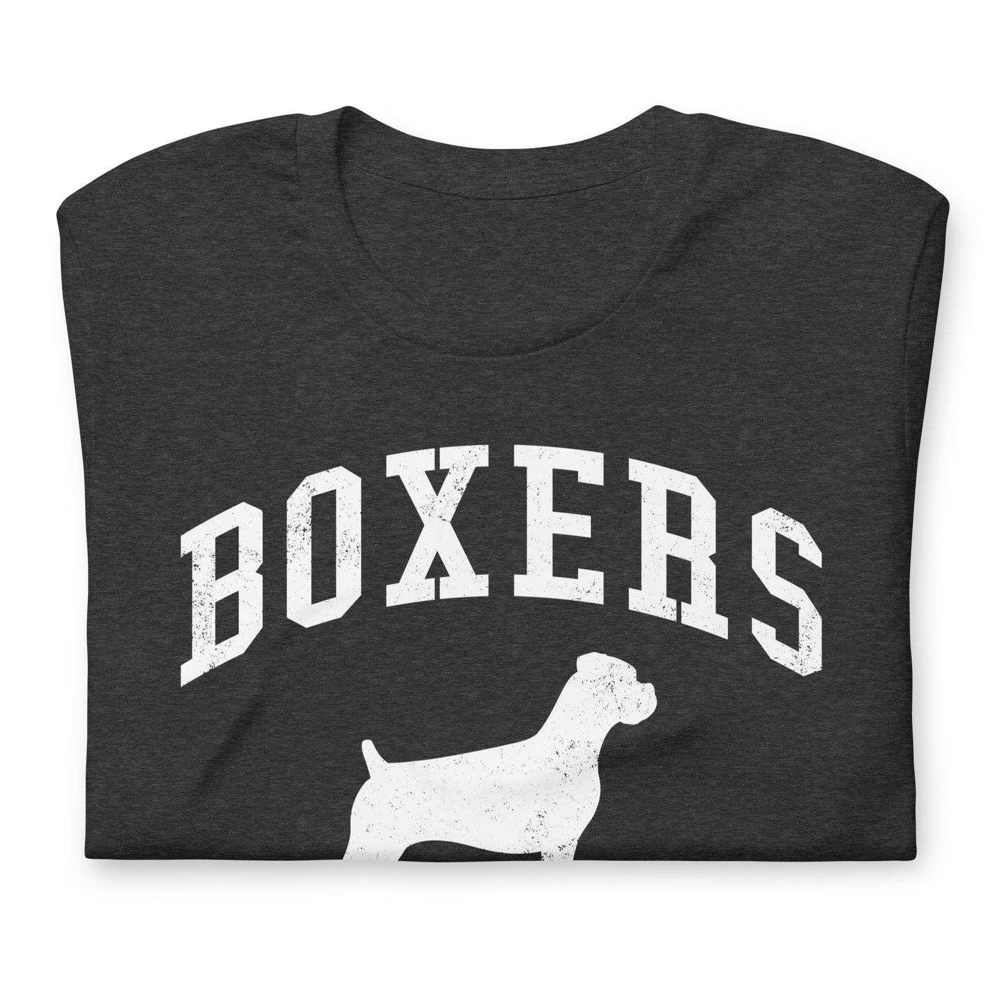 Boxers, Collegiate Unisex Short Sleeve Tee, Classic Colors, Distressed Print