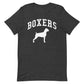 Boxers, Collegiate Unisex Short Sleeve Tee, Classic Colors, Distressed Print