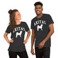 Akitas, Collegiate Unisex Short Sleeve Tee, Classic Colors, Distressed Print