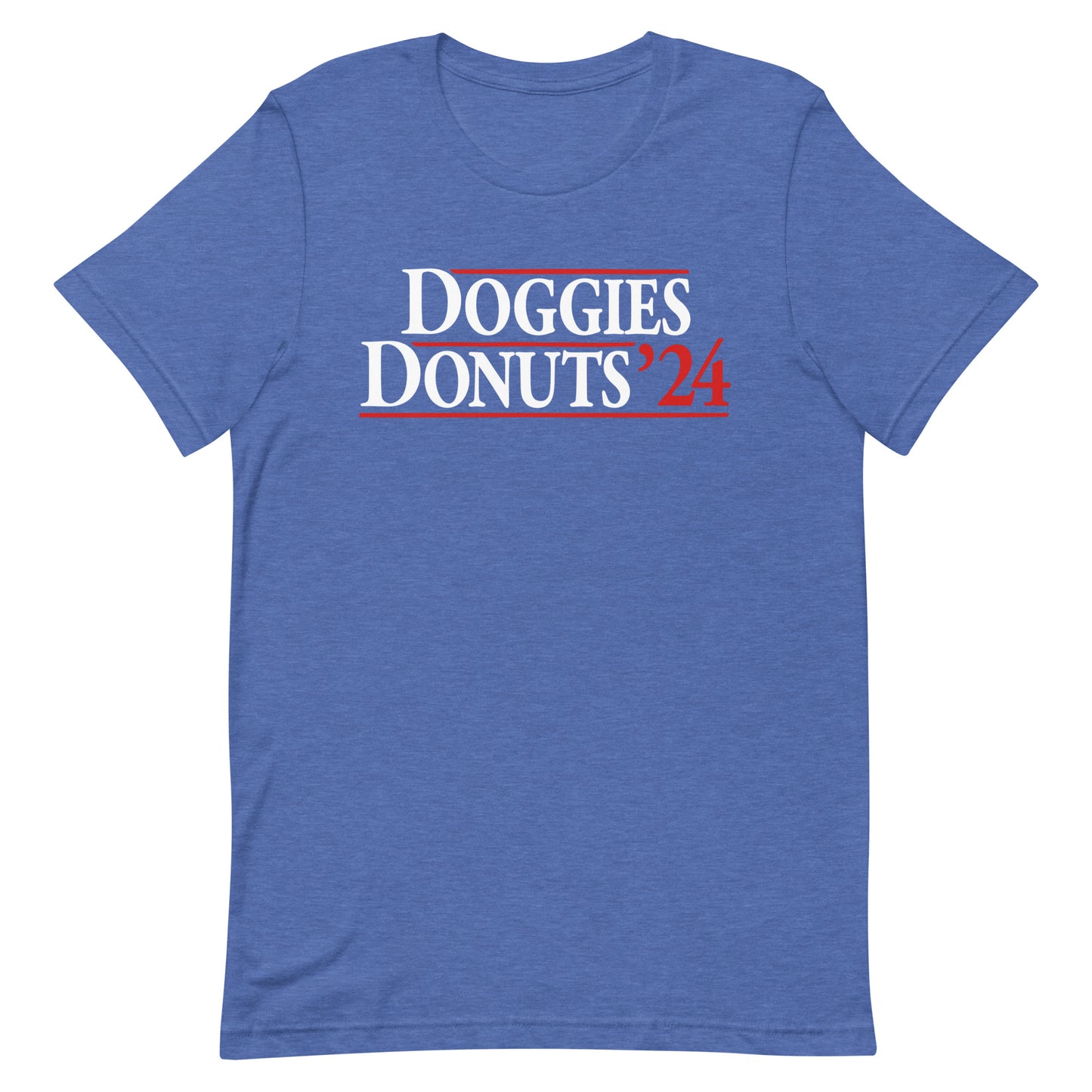 Doggies and Donuts 2024, Blue Unisex Short Sleeve Tee