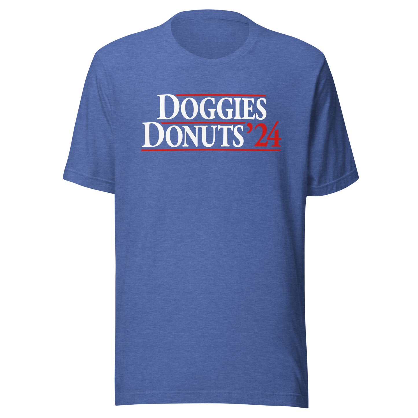 Doggies and Donuts 2024, Blue Unisex Short Sleeve Tee