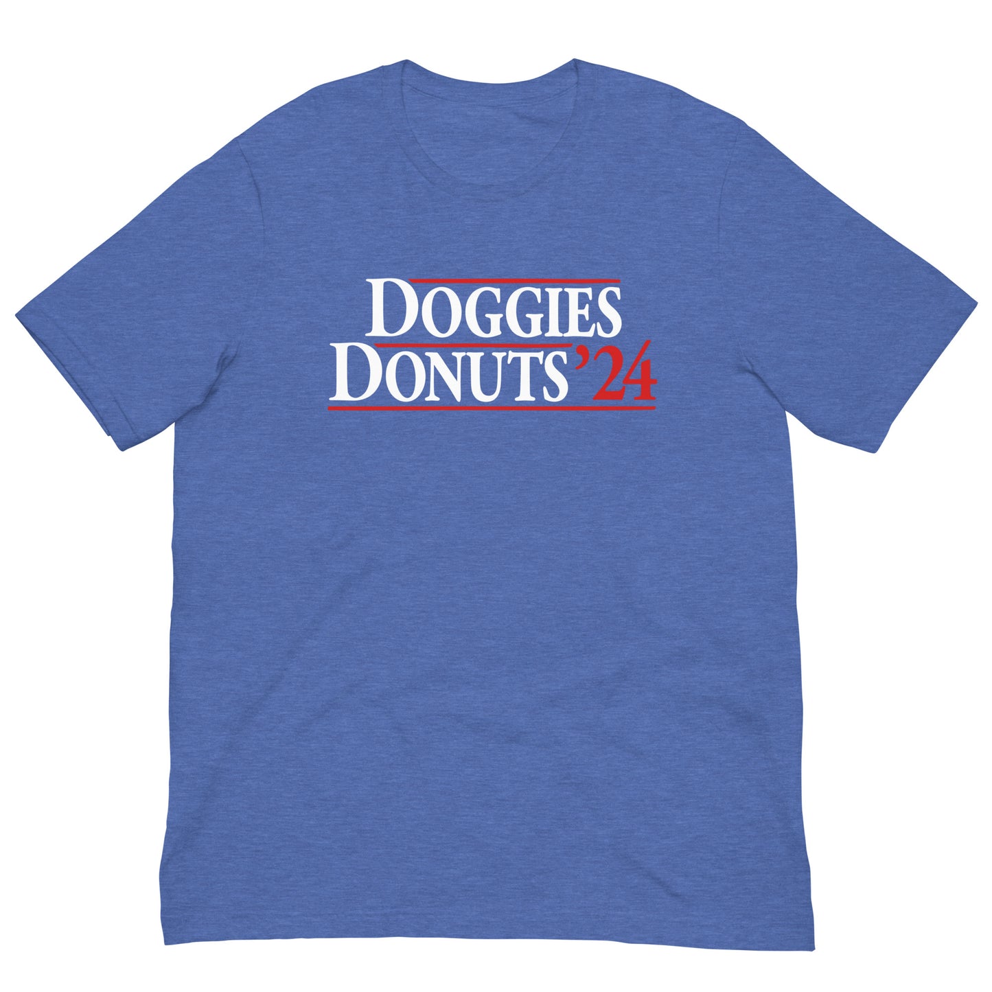 Doggies and Donuts 2024, Blue Unisex Short Sleeve Tee