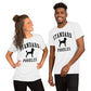 Standard Poodles, Collegiate Unisex Short Sleeve Tee, Black Distressed Print