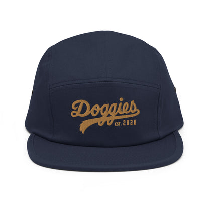 Doggies Est. 2020 Five Panel Cap, Embroidered Print