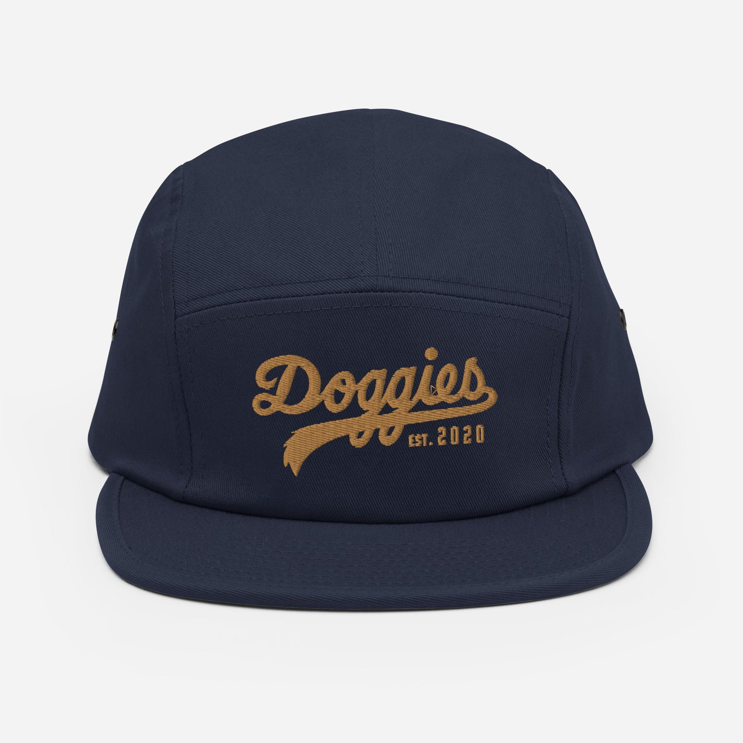 Doggies Est. 2020 Five Panel Cap, Embroidered Print