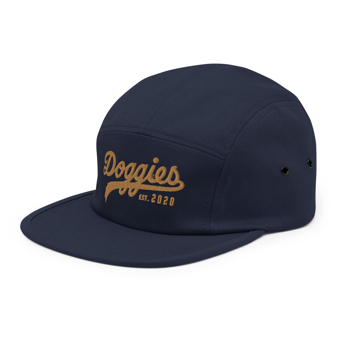 Doggies Est. 2020 Five Panel Cap, Embroidered Print