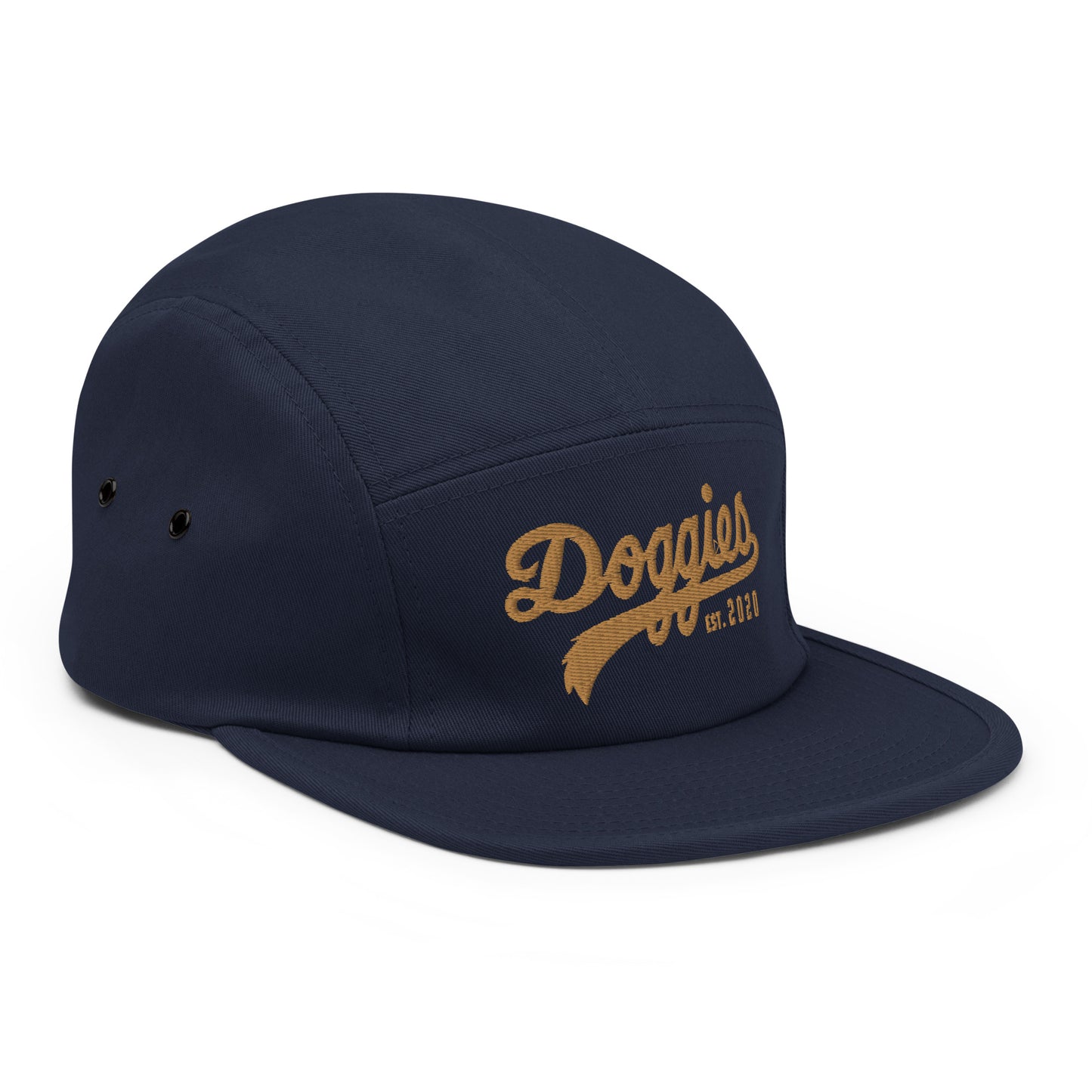 Doggies Est. 2020 Five Panel Cap, Embroidered Print