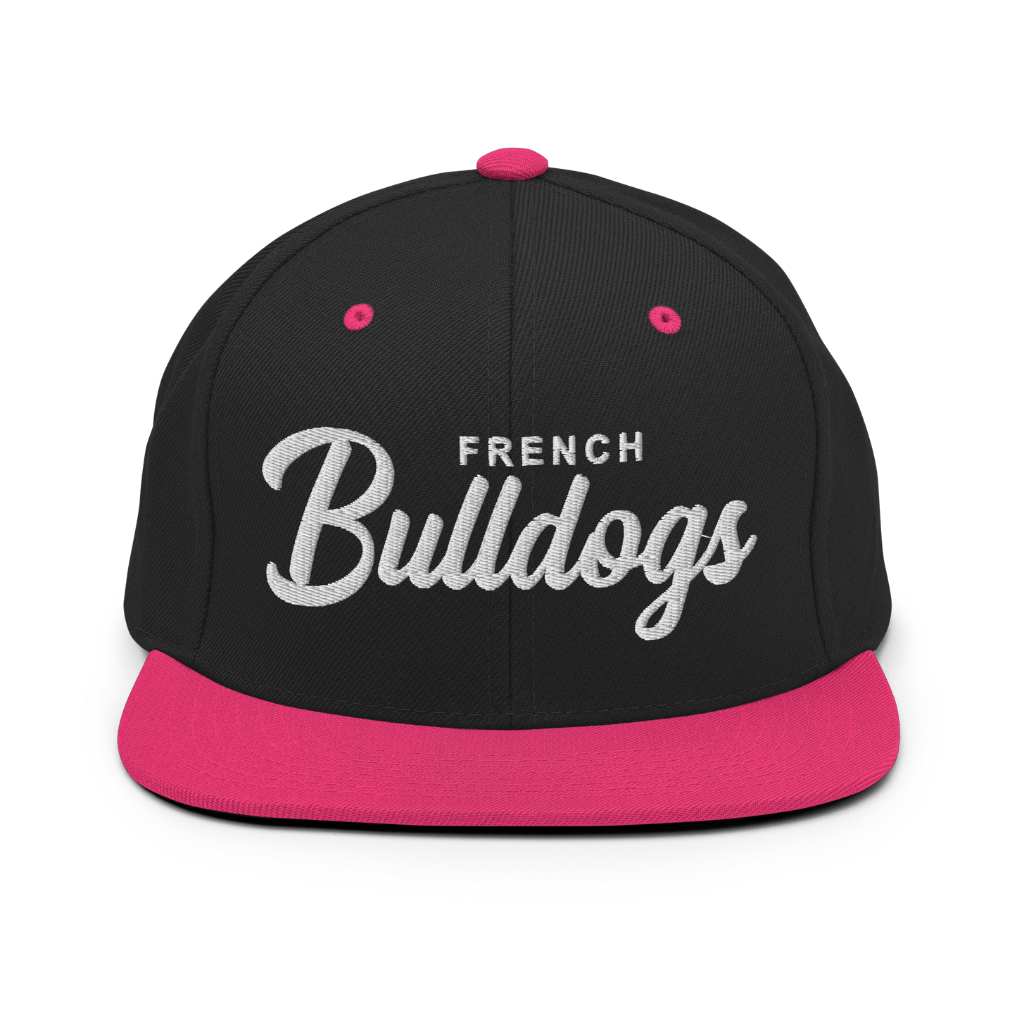 French Bulldogs Retro Snapback, Embroidered Print