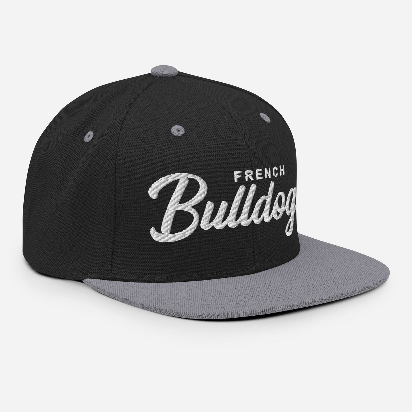 French Bulldogs Retro Snapback, Embroidered Print