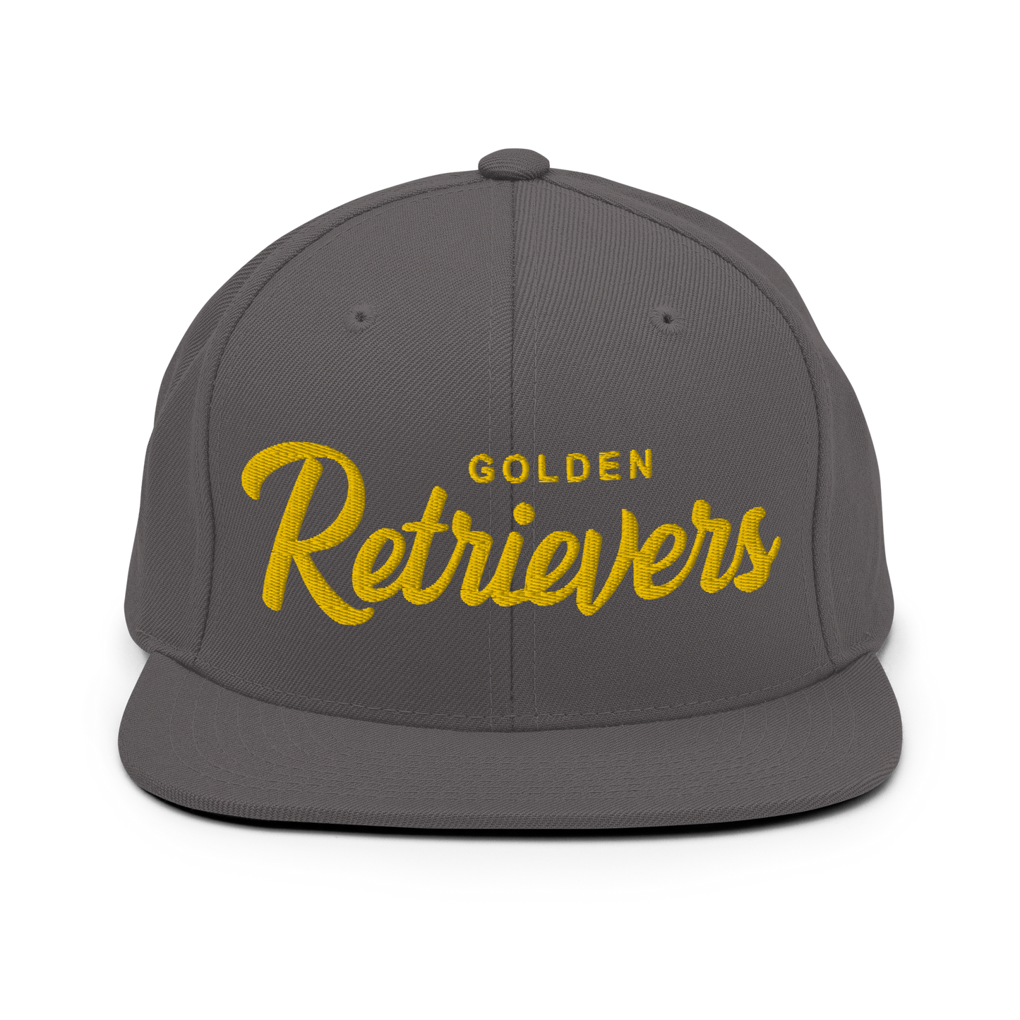 Golden Retrievers Retro Snapback, Embroidered Print