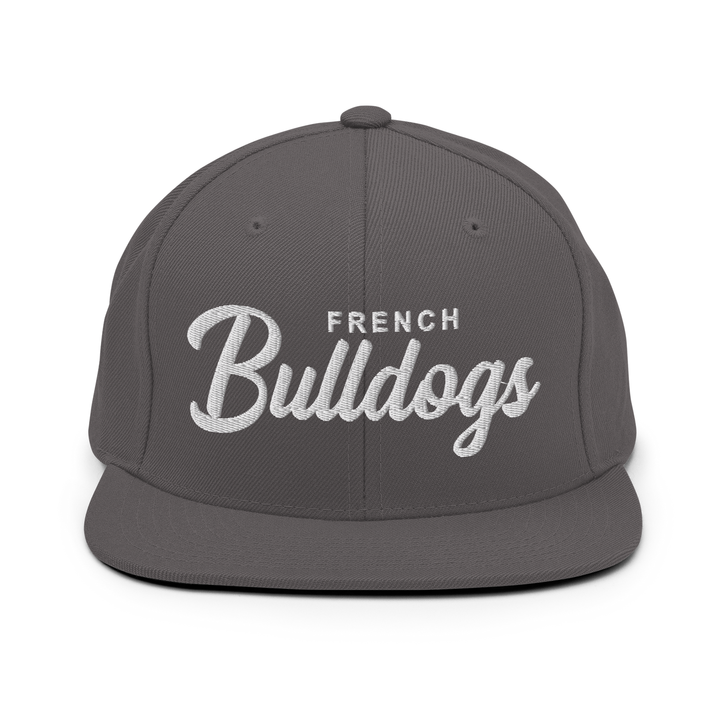 French Bulldogs Retro Snapback, Embroidered Print