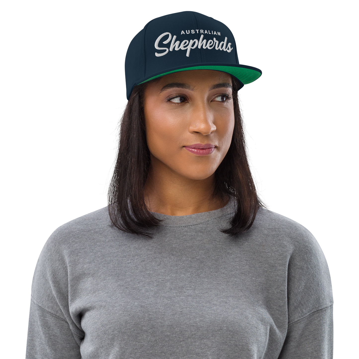 Australian Shepherds Retro Snapback, Embroidered Print