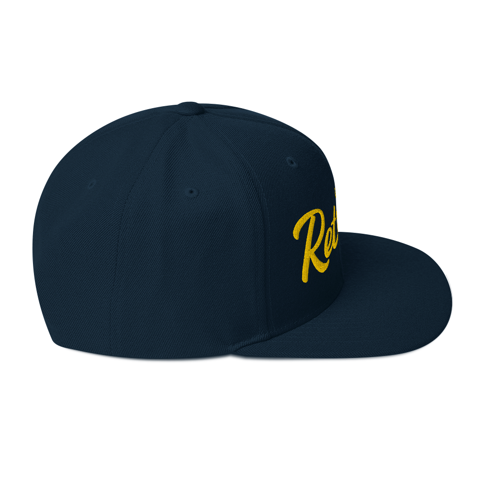 Golden Retrievers Retro Snapback, Embroidered Print