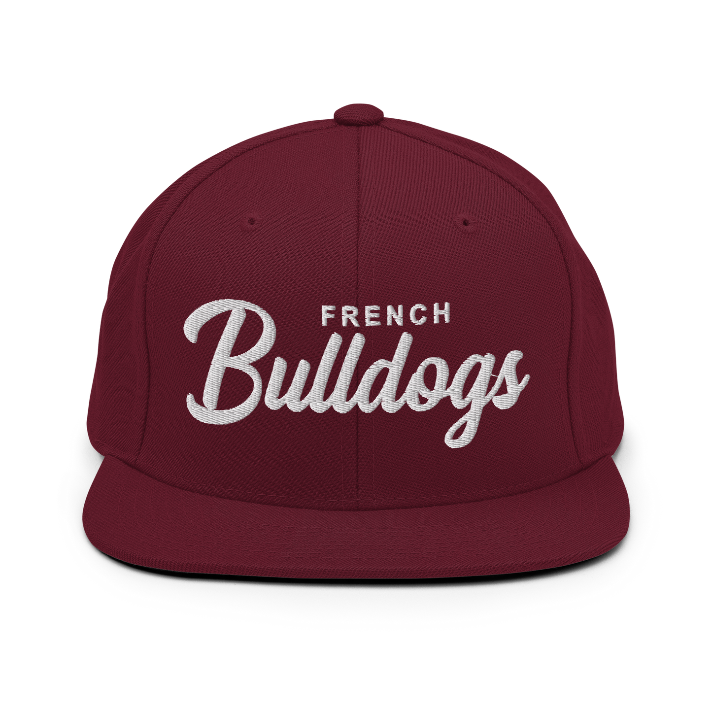 French Bulldogs Retro Snapback, Embroidered Print